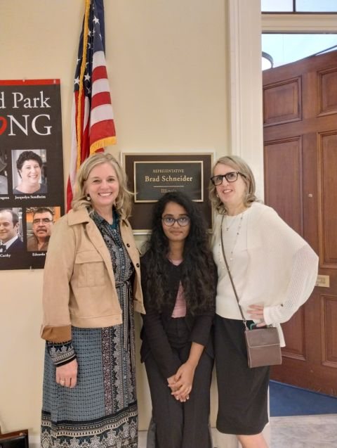 Outside Congressman Brad Schneider's office in Washington, D.C.